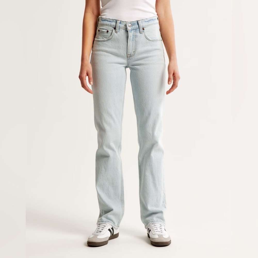Abercrombie Mid Rise 90s Straight Jean